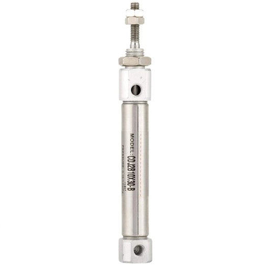Cilindro Pneumatico in Acciaio Inossidabile - Doppio Azionamento - Minicilindro - 10 mm di Diametro - 30 mm di Stroscio