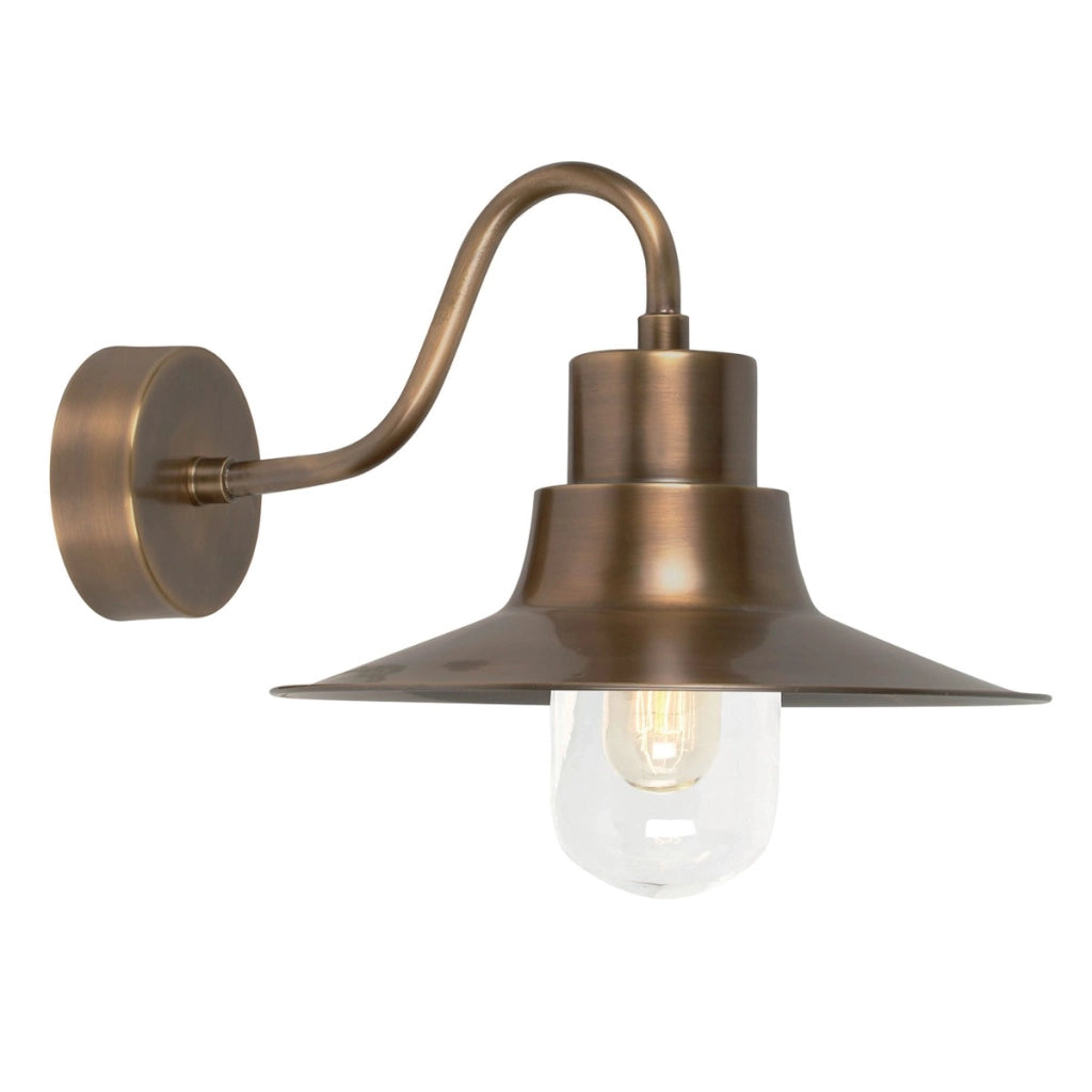 Applique esterna ottone anticato E27 60W Sheldon Elstead