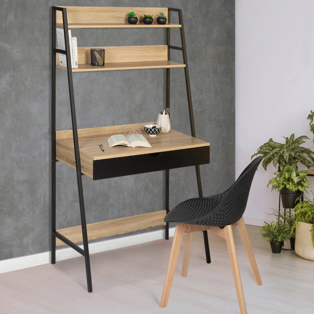 IDMarket - Scrivania a ripiani di design industriale BOSTON