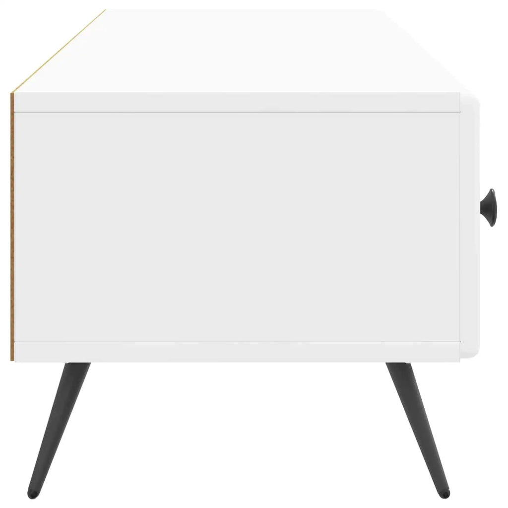 Mobile TV | Armadietto TV | Mobile Porta TV Bianco Lucido 147 x 34,5 x 30 cm Legno ingegnerizzato
