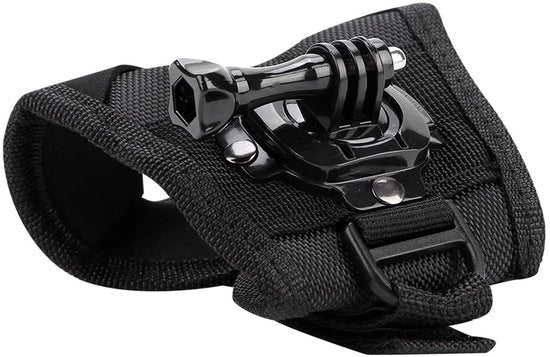 Polsband 360° di rotazione - camerariem - tipo guanto - sicuro - nero - adatto per SJ4000/SJ5000
