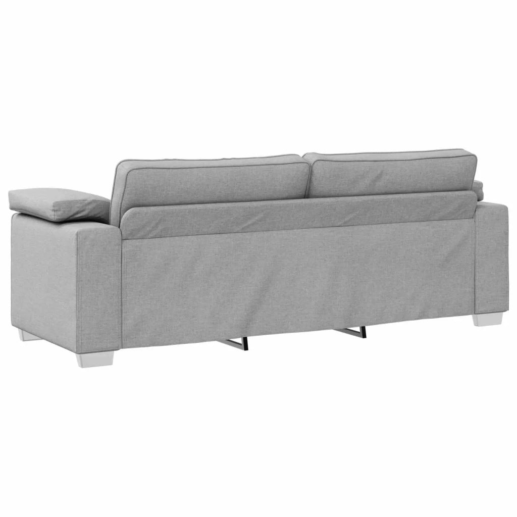 Divano 3-Persone Grigio Nuvola 220 cm Tessuto 4105245