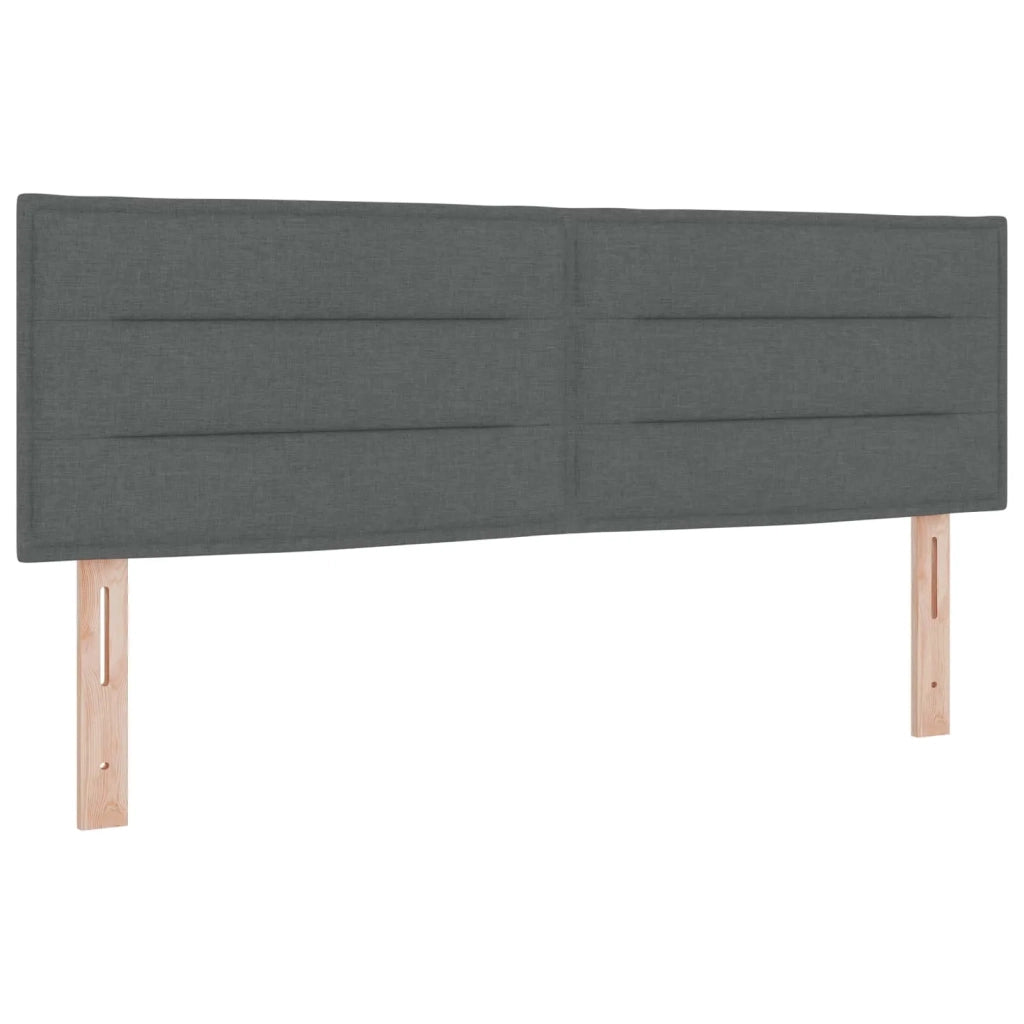 Letto box spring con materasso Grigio Scuro 140 x 200 cm 3451476