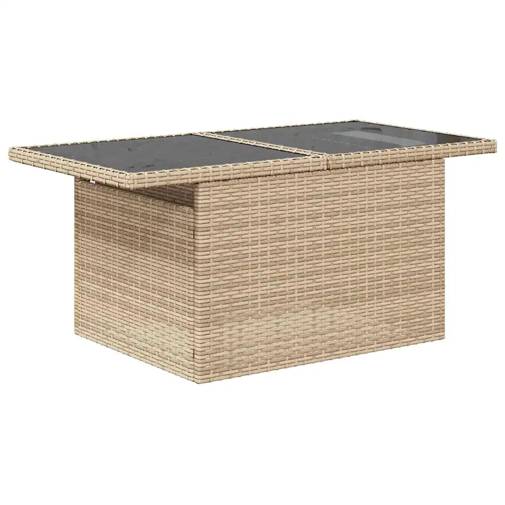 Set Divano da Giardino con cuscino 8 pcs Beige Poly Rattan 3357423