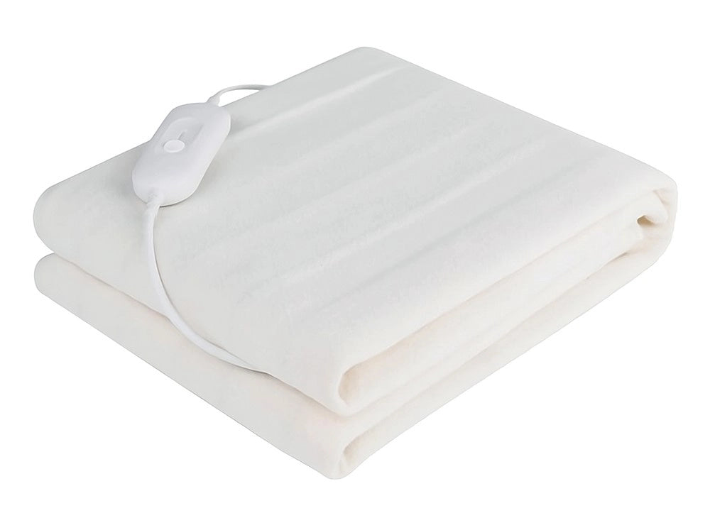 Melchioni Family Scaldaletto Elettrico Singolo 150x80cm in Poliestere Scaldasonno con Telecomando 3 Livelli di Temperatura Lavabile Protezione Surriscaldamento 60W