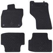 Tappetino per Auto 4 pcs Nero Gomma 42029136