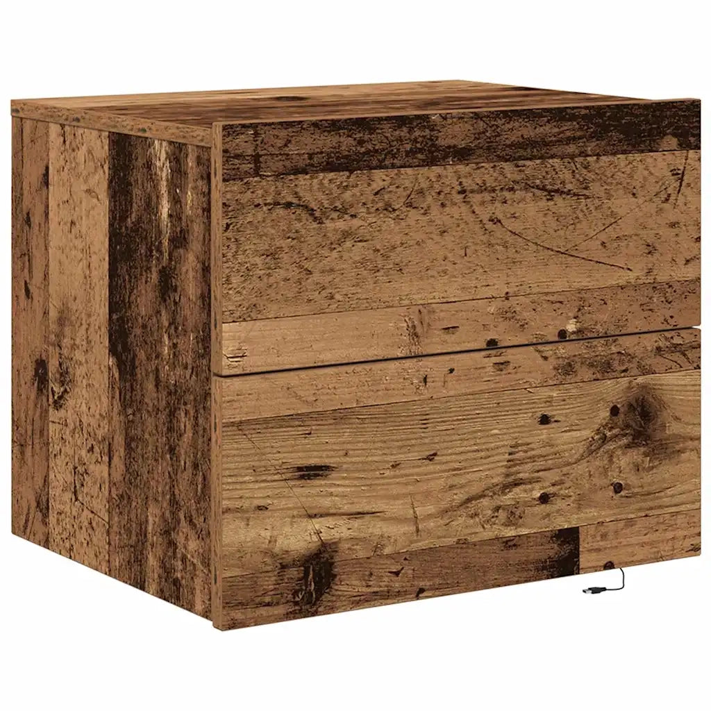 Armadio da Notte 2 pcs Legno vecchio 50 x 39 x 41 cm 863073