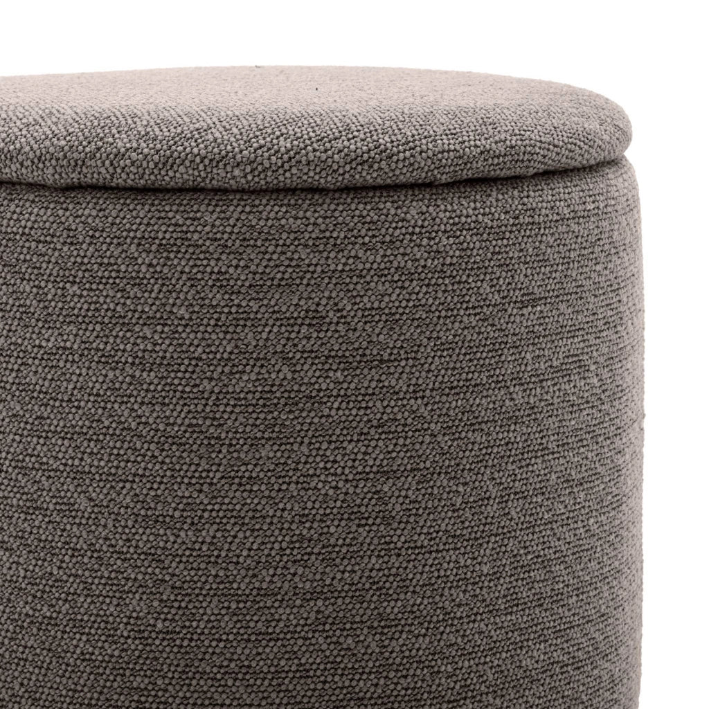 Pouf contenitore in tessuto, talpa