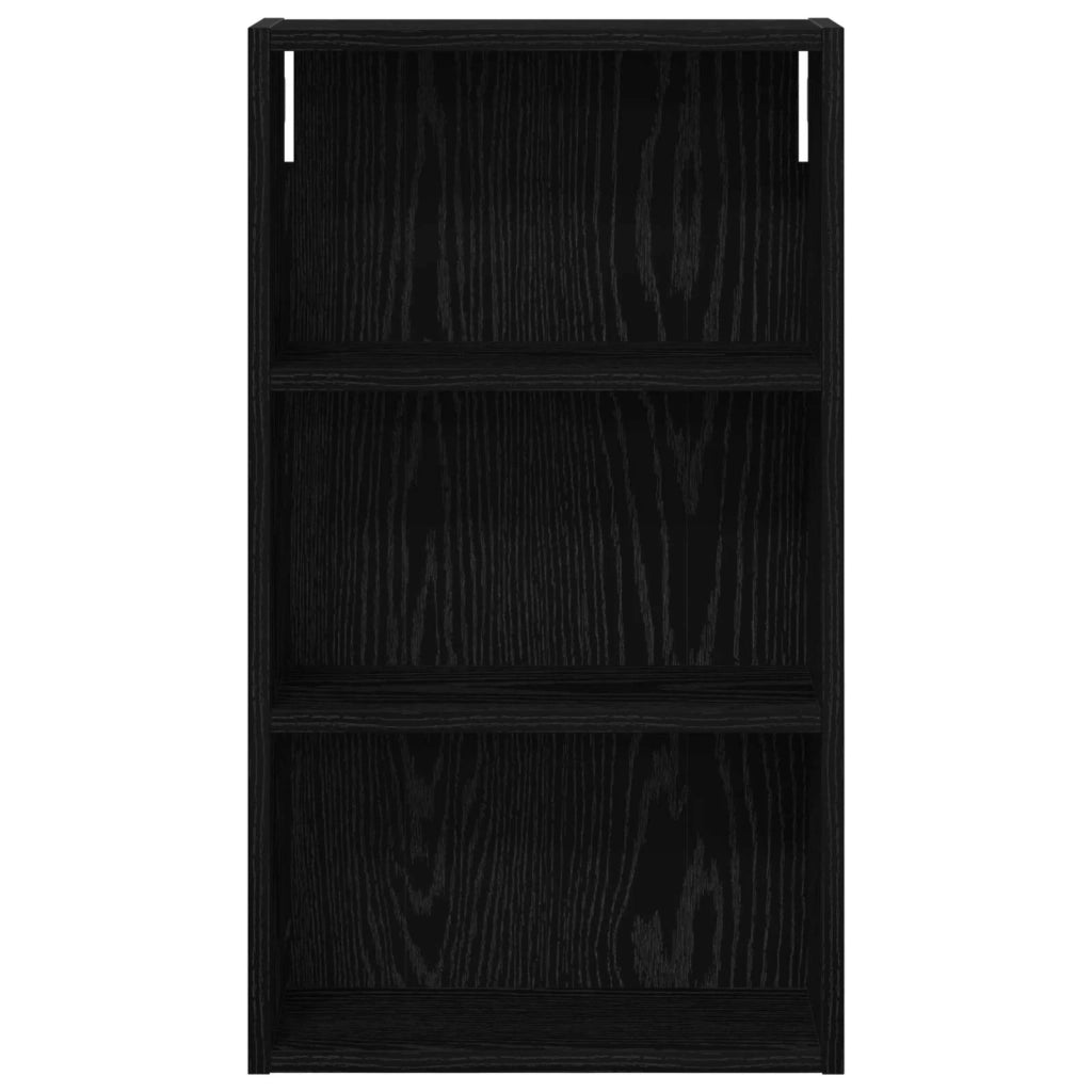 Armadio da Bagno | Mobile da Bagno a muro Rovere Nero 40 x 14 x 70 cm