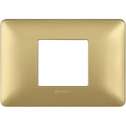 Placca Bticino Matix 2 moduli centrati gold AM4819MGL