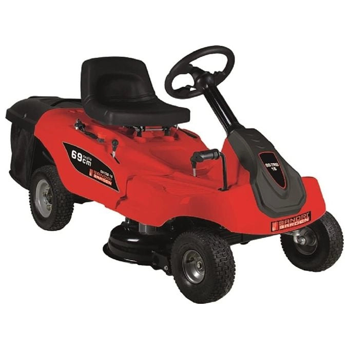 Sandrigarden SG-TRB16 Trattorino a Batteria Scarico Posteriore 69 cm 1600W Litio 48V 20.8Ah autonomia 60-90 min cesto 120 L