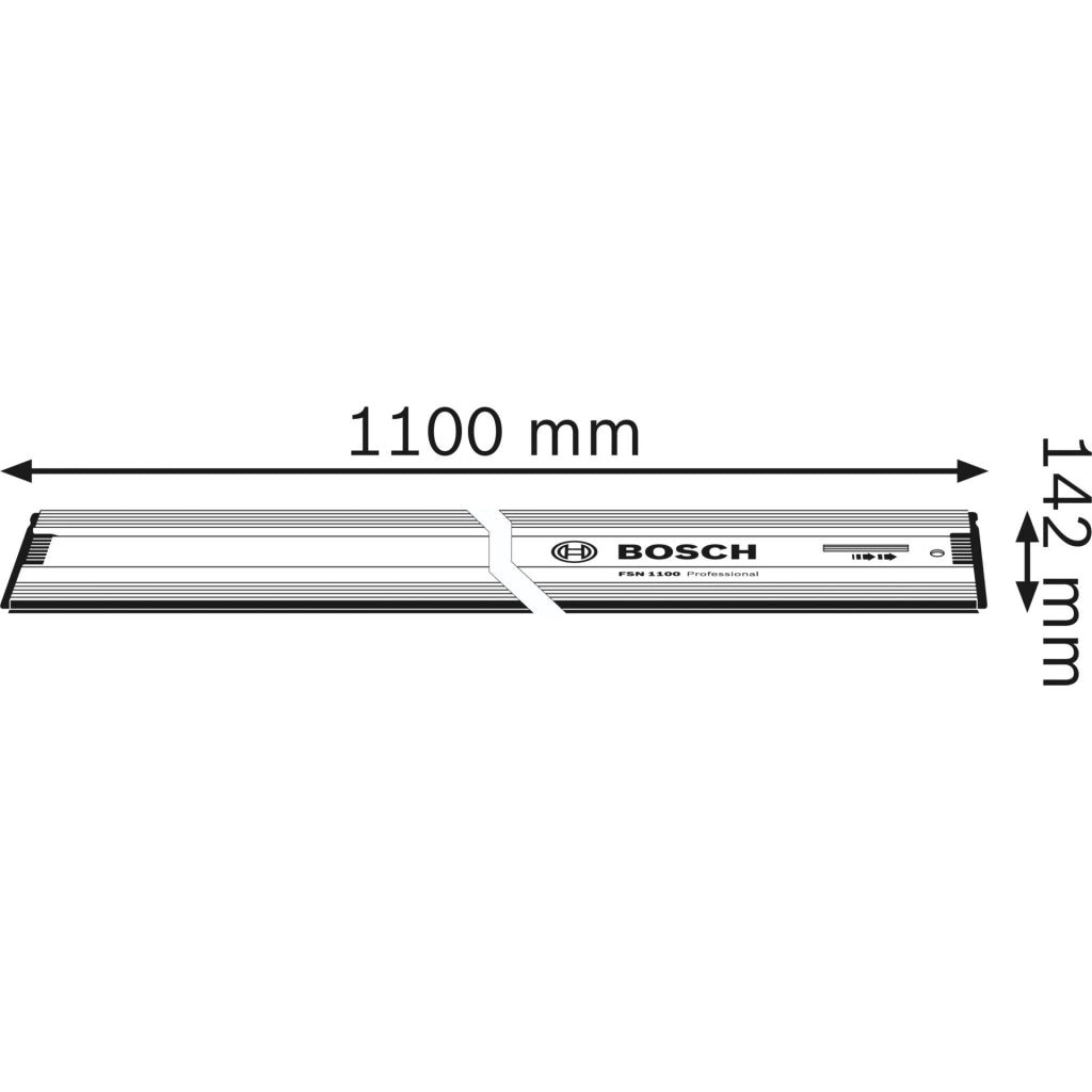 Guida di taglio Bosch 1100 mm  Sistema binario per tagli precisi e professionali