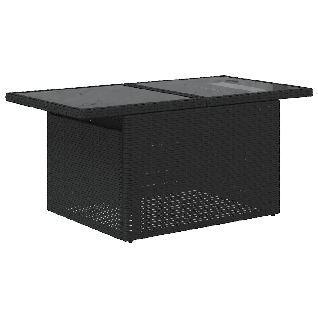 Set Divani da Giardino con Cuscini 8 pz Nero in Polyrattan 3326117