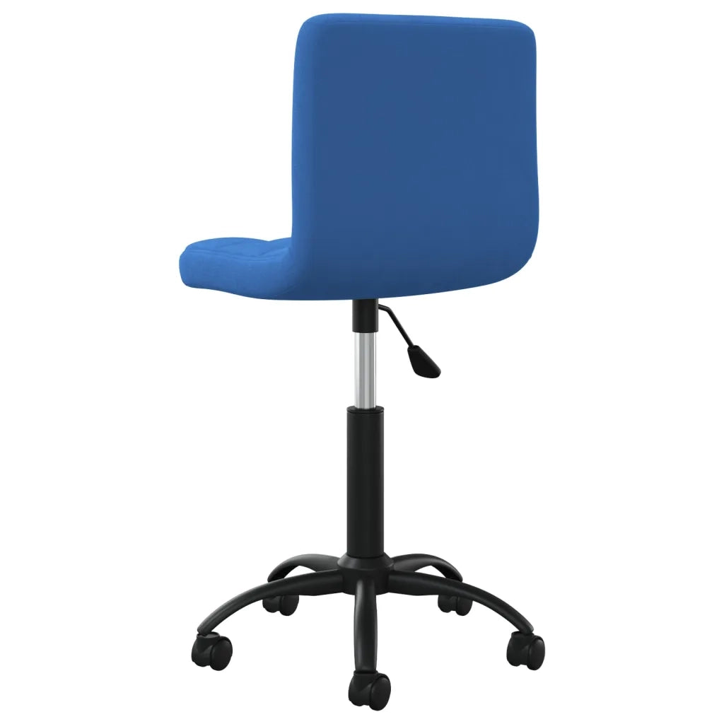 Sedia Girevole da Ufficio | Sedia da Gaming Blu in Velluto