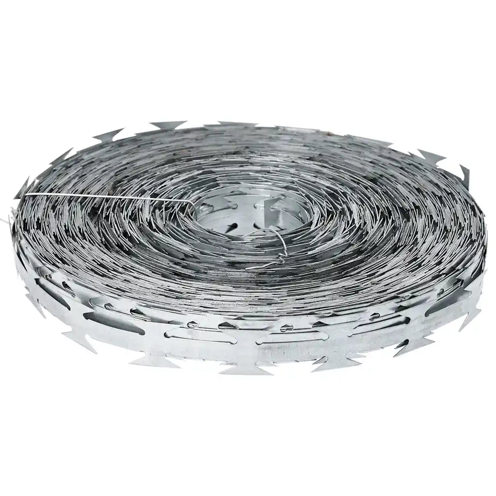 Filo Spinato Concertina con Lame in Acciaio Zincato 500 m 143336