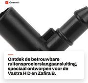 Connettore di irrigazione per auto di alta qualità in ABS - Installazione facile - OEM 13171805 - Compatibile con Vauxhall Astra H/D/Zafira B - Connettore di sostituzione - Ripristino della funzionalità dell'irrigazione - Tubo di irrigazione