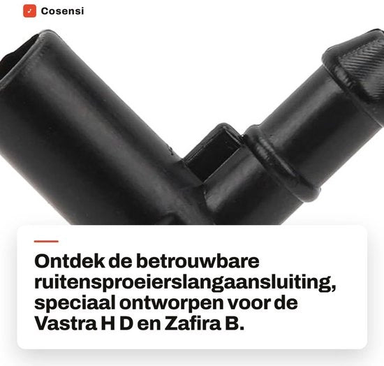 Connettore di irrigazione per auto di alta qualità in ABS - Installazione facile - OEM 13171805 - Compatibile con Vauxhall Astra H/D/Zafira B - Connettore di sostituzione - Ripristino della funzionalità dell'irrigazione - Tubo di irrigazione