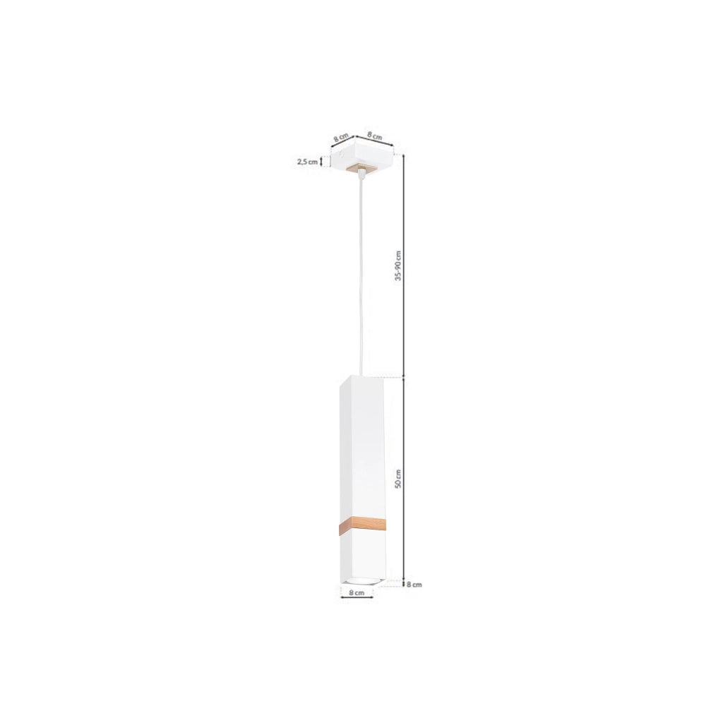 Lampada a sospensione Milagro Vidar GU10 35W bianca