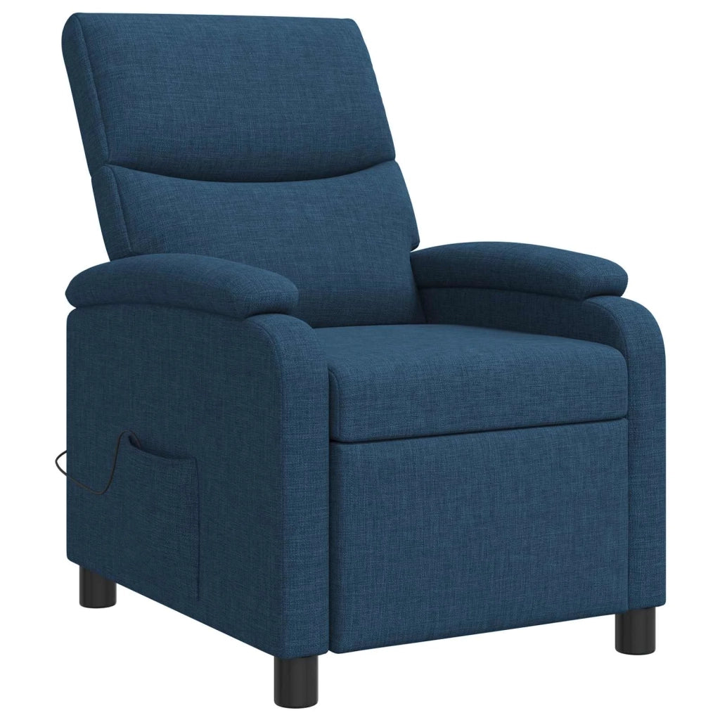 Poltrona Massaggiante Blu Tessuto 42035017