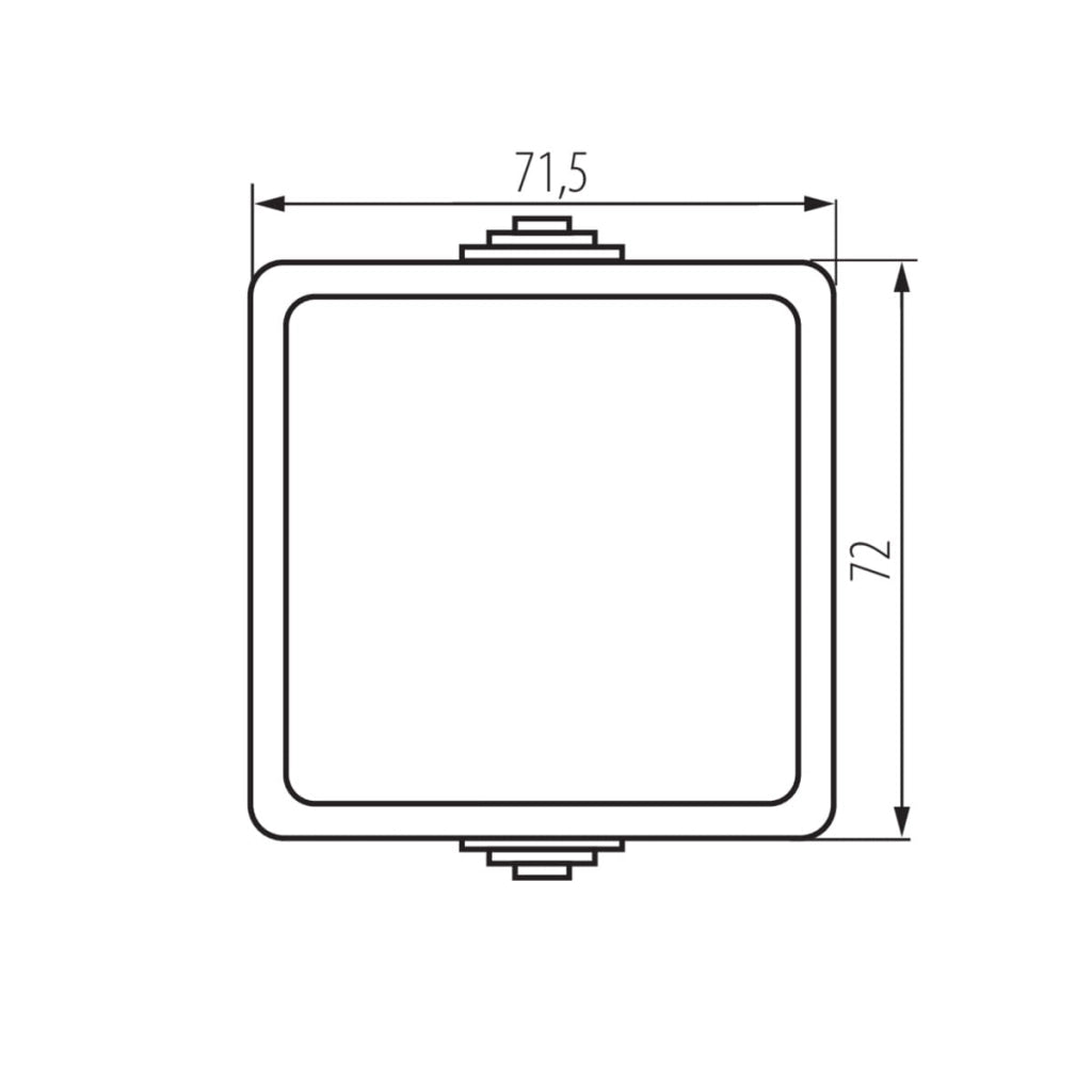 Interruttore deviatore Kanlux TEKNO nero IP54 10AX