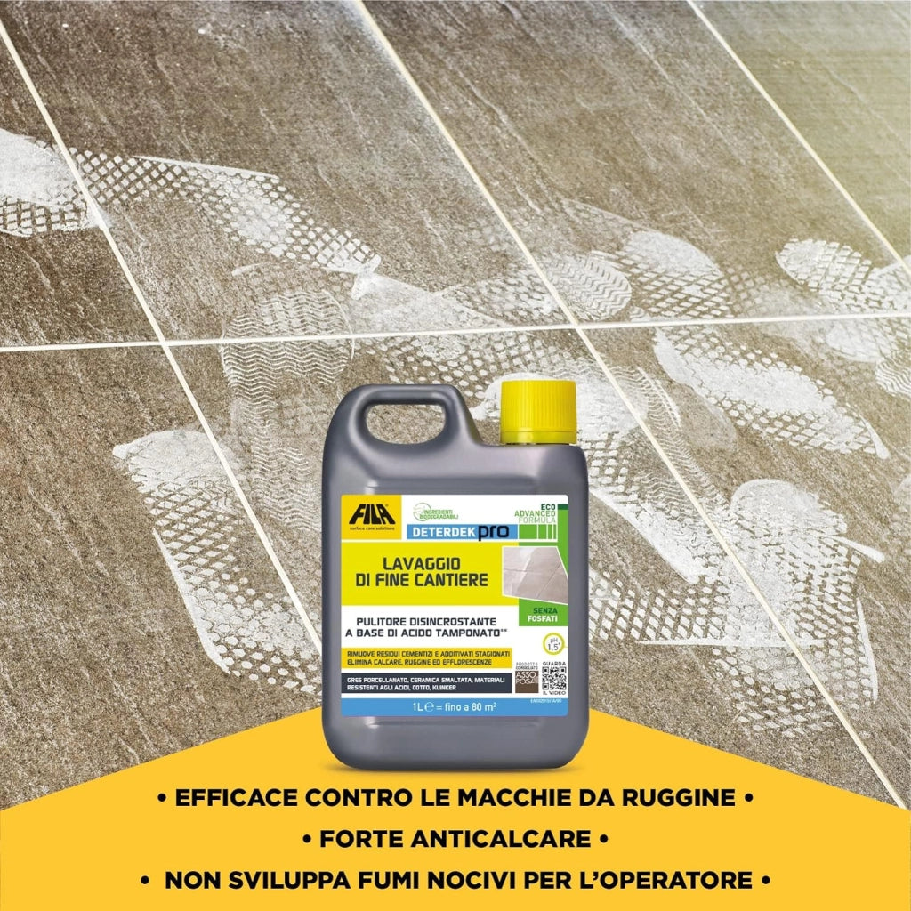 Fila Deterdek Pro Lt.1 Detergente Acido Per Rimozione Incrostazioni