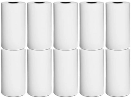 Papier Termico - 10 Rotoli - 57 x 25 mm - Stampaggio a Inchiostro Zero - Rotoli di Cassa - Adatto per Stampanti Termici Mini - Papier di Alta Qualità