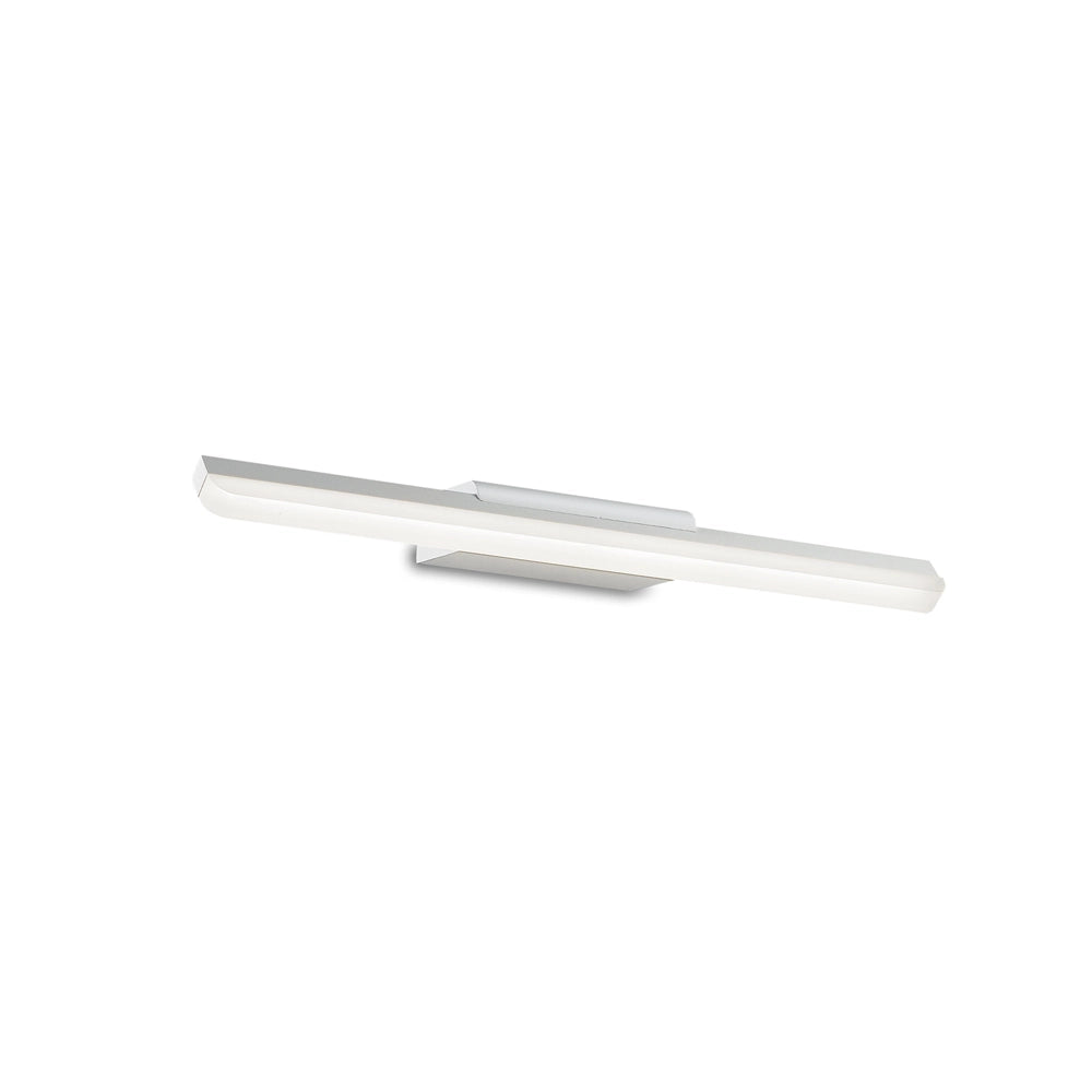 Applique Moderna Riflesso Alluminio Bianco Led 11W 3000K Luce Calda