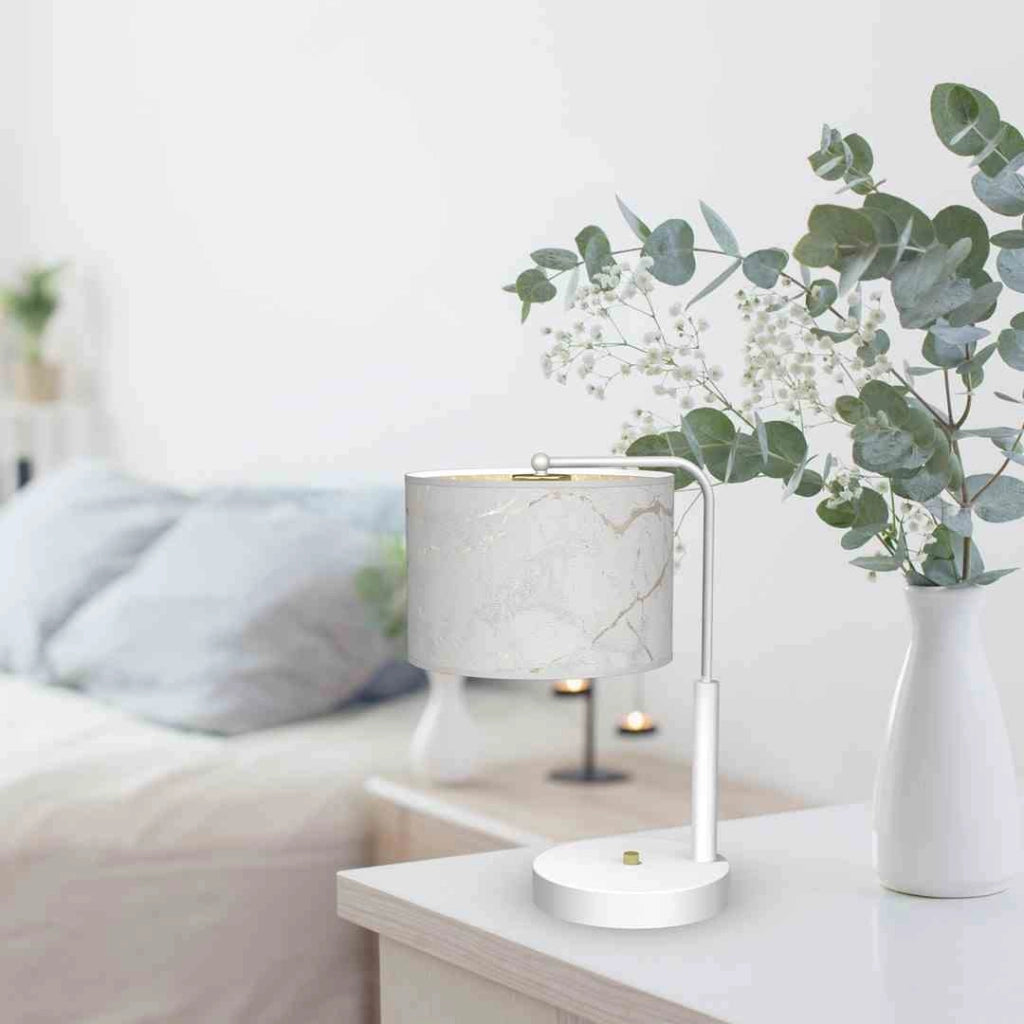 Lampada da tavolo Milagro Senso MLP7310 bianco oro