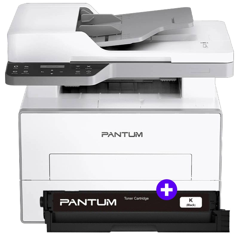 (BUNDLE) PANTUM BM4240ADW - STAMPANTE MULTIFUNZIONE LASER MONOCROMATICA A4 - WiFi + LAN - FRONTE / RETRO AUTO - 33 PPM + TONER ORIGINALE PL-A4201H