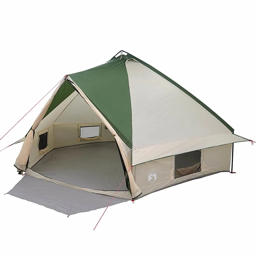 Tenda Teepee per 10 persone Verde e Bianco 567 x 470 x 242 cm