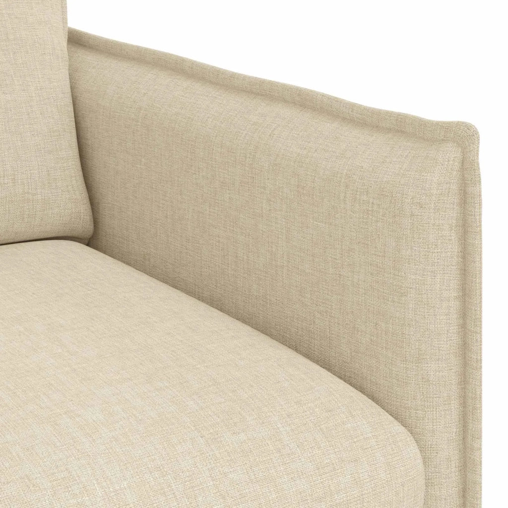 Divano Crema 136 x 82 x 85 cm Tessuto