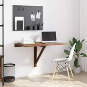Tavolino-Tavolino da soggiorno-Tavolo Muro Pieghevole Rovere Marrone 100x60x56cm Multistrato