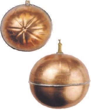 Sfera rame tonda con nervature 90 1/4  F.A.R.G.