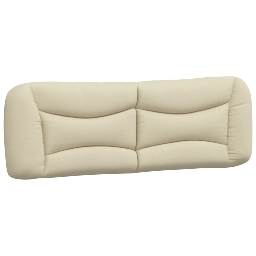 Letto con Materasso Hvar Crema 160x200 cm in Tessuto