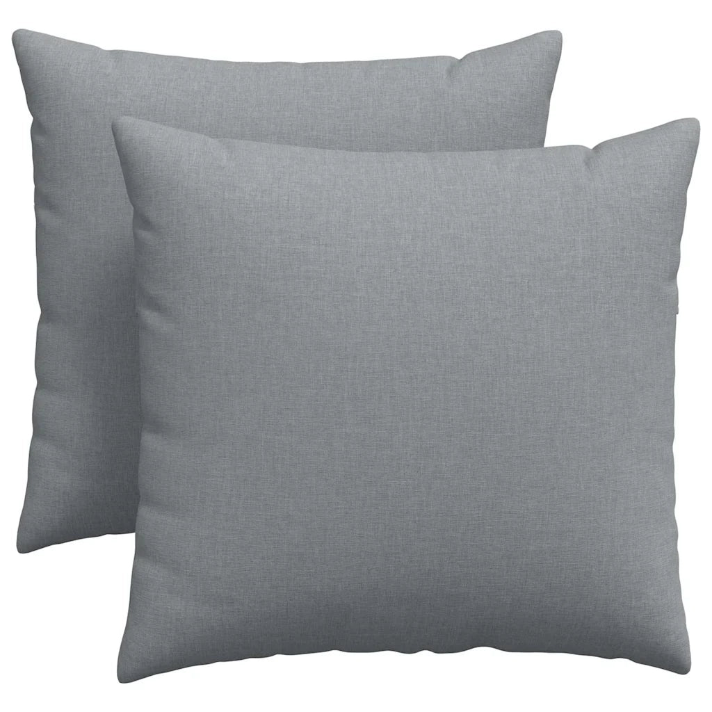 Cuscini da Divano 2 pcs Grigio chiaro 45 x 45 cm Tessuto 42013911