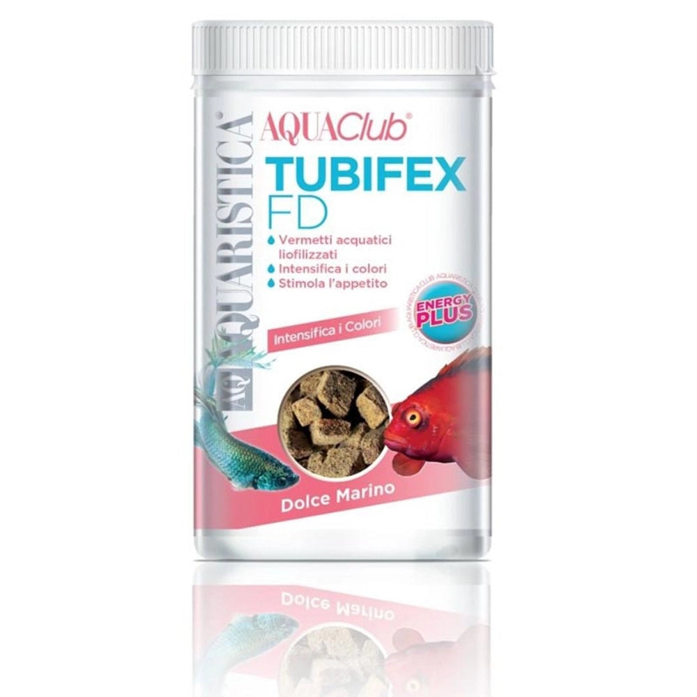 Aquaristica Tubifex FD -Tubifex Rivulorum liofilizzati per pesci marini e d'acqua dolce Formato: 1300 ml