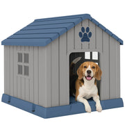 Casetta per Cani Esterno ¨C zephmum ¨C 85x79x82 cm Blu
