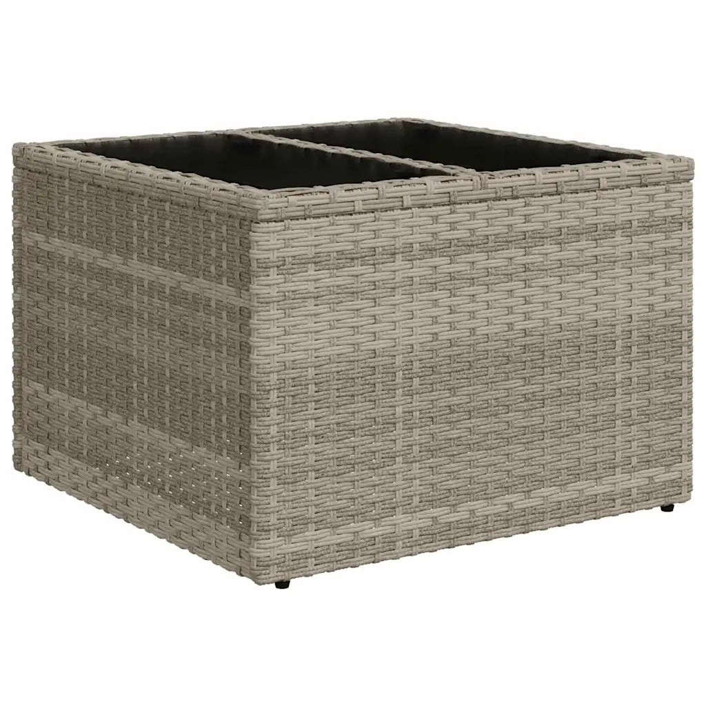 Set Divano da Giardino 8 pcs Grigio chiaro Poly Rattan 3360343
