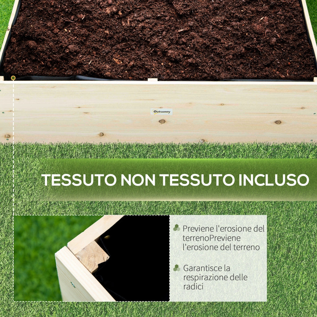 Letto per Piante in Legno ¨C Minimal ¨C 117x117x30cm