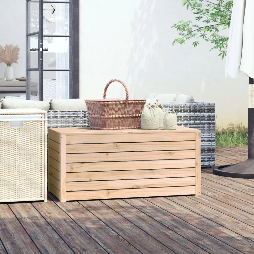 Contenitore Giardino 101x50,5x46,5 cm Legno Massello di Pino CFW7853466