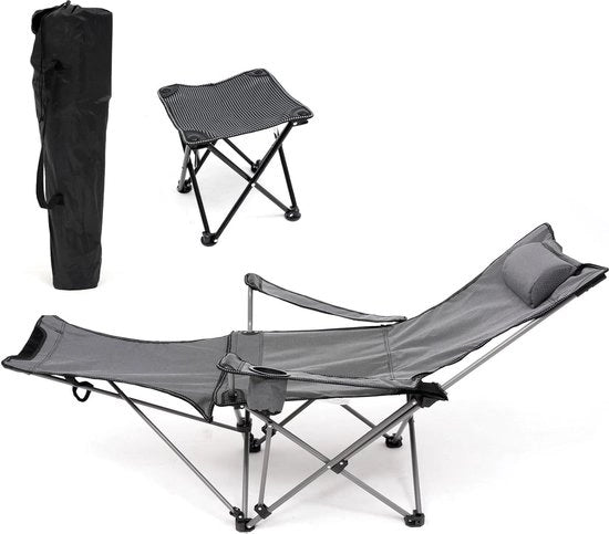 Sedia da Campeggio 2 in 1 - Sedia Pieghevole Leggera da Trasporto