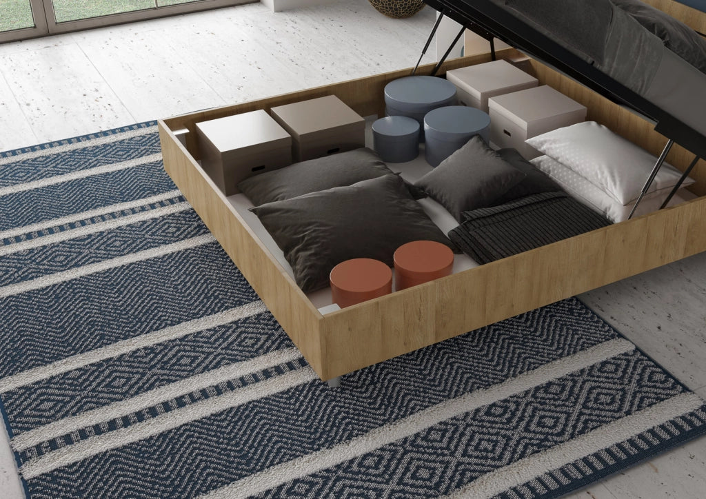 BS COM Letto matrimoniale contenitore 160x190 quercia