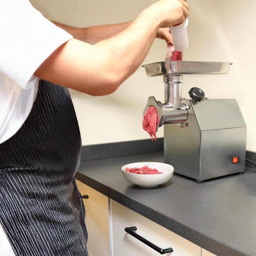 850W Tritacarne Commerciale Acciaio Inox Potente Macina Trita Carne 170kg/h