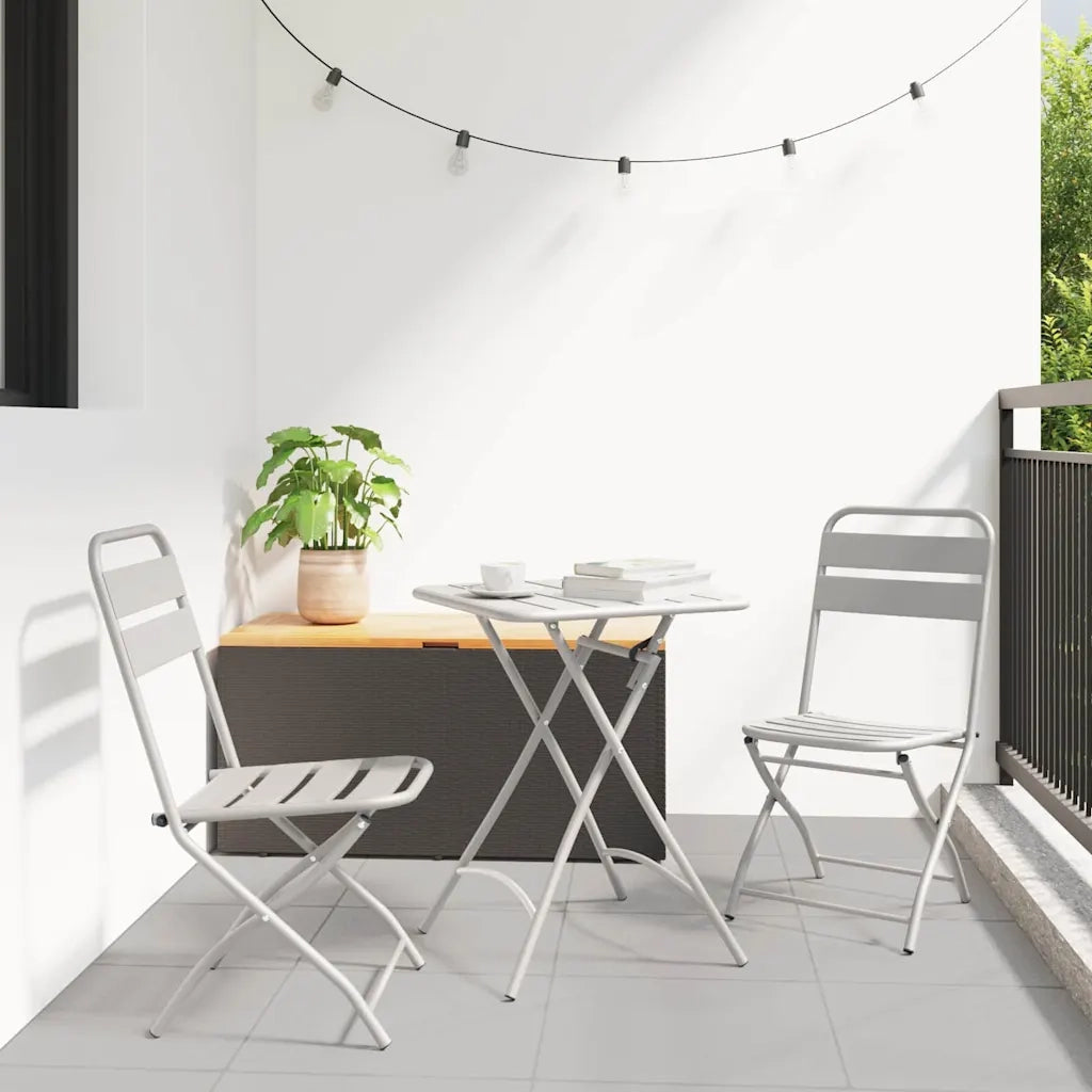 Sedia Pieghevole da Giardino 2 pcs Beige 42 x 52 x 82cm 42002941