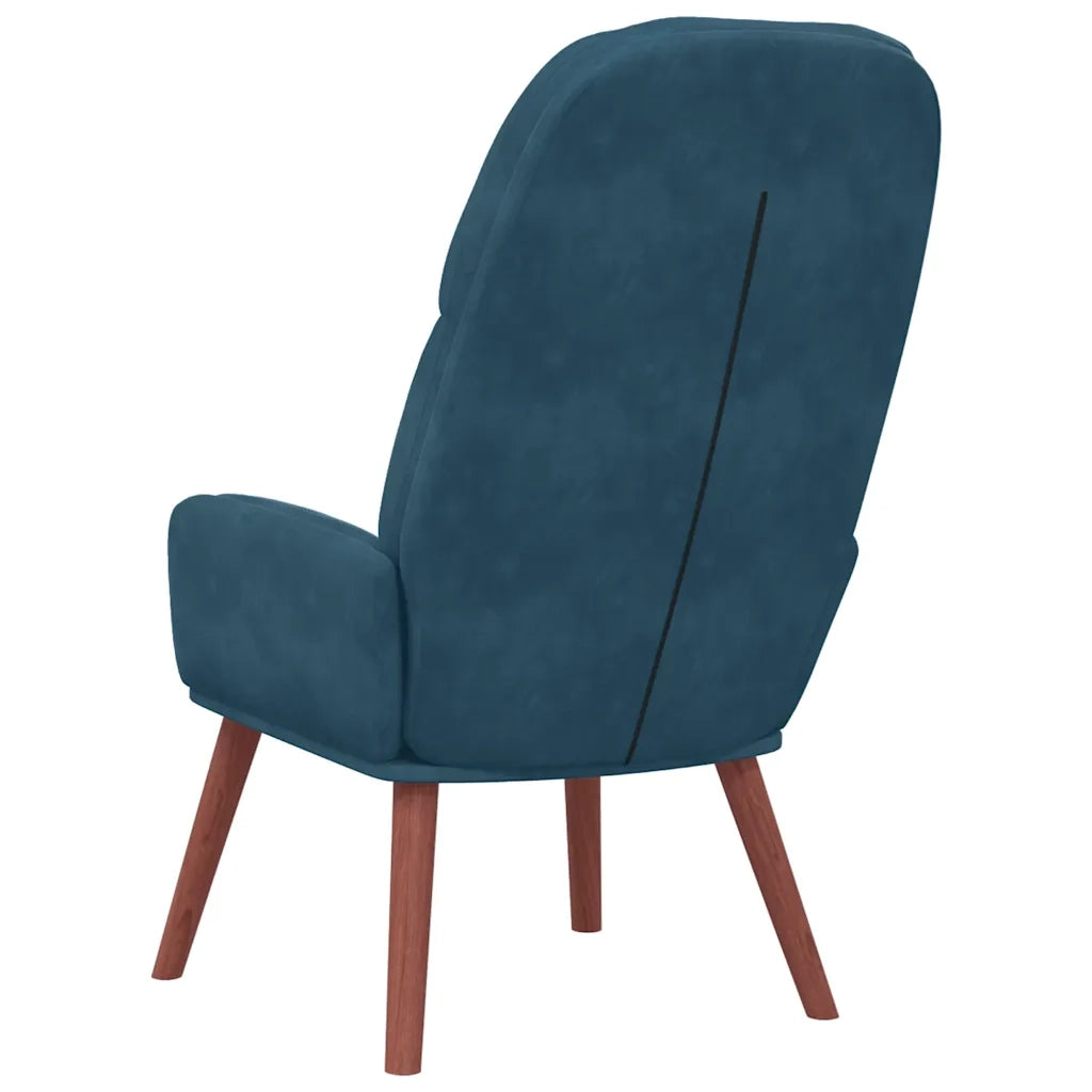 Poltrona Relax Blu in Velluto 4102620