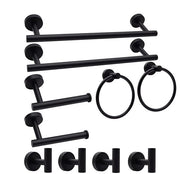Set di asciugamani per mano - 10 pezzi - nero - acciaio inossidabile