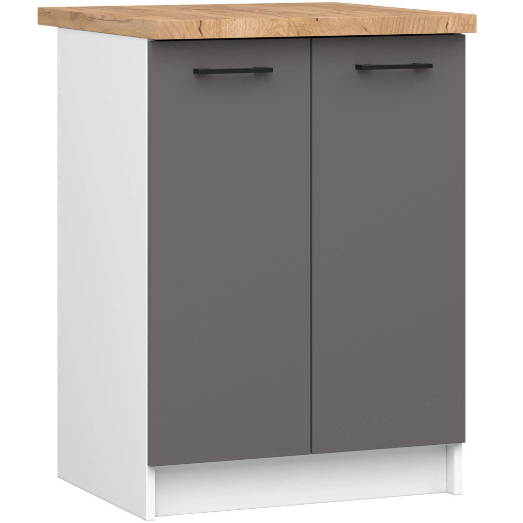 Piano di lavoro AKORD S60 OLIWIA Craft Oak 60 cm per cucina base, colore Craft Oak, 60x60x3,2 cm
