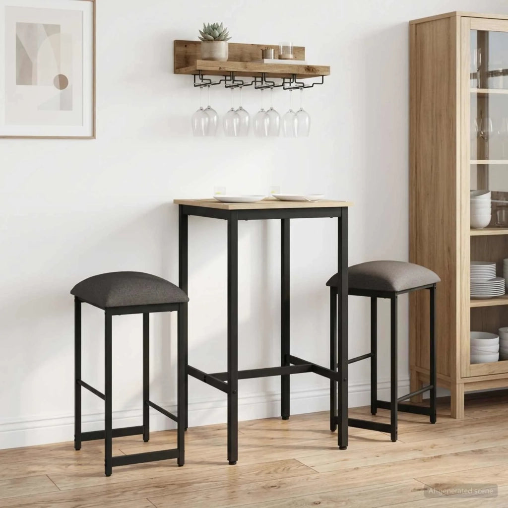 Sgabello da bar 2 pcs Grigio Chiaro 40 x 32 x 74 cm 8006218