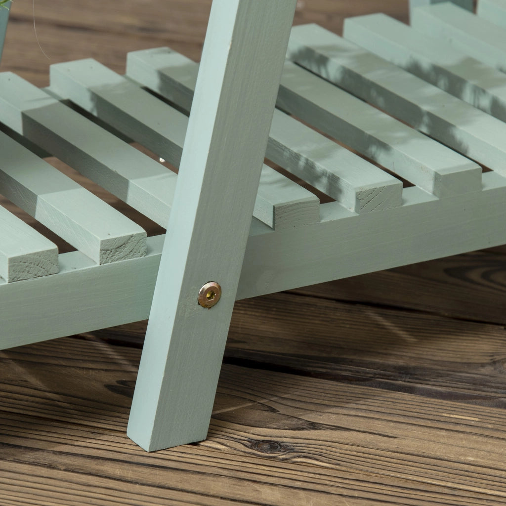Scaffale per Piante con 3 Ripiani ¨C Zephmum ¨C 76x26x76 cm Verde Chiaro