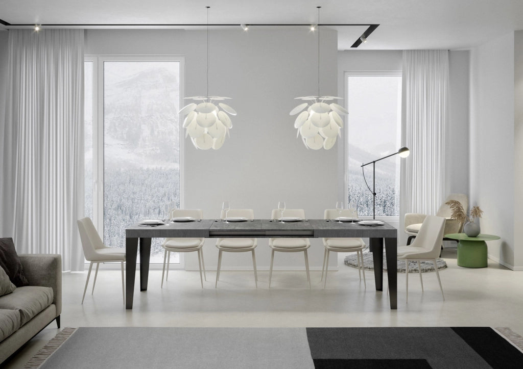 Tavolo Allungabile 160-244x80x77 cm Flame Cemento